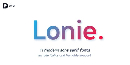 Lonie Font Poster 1
