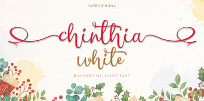Chinthia White Font Poster 1