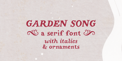Garden Song Font Poster 1