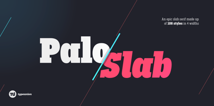 Palo Slab Font Poster 1