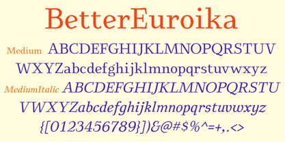 BetterEuroika Font Poster 7