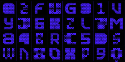 MultiType Brick Font Poster 15