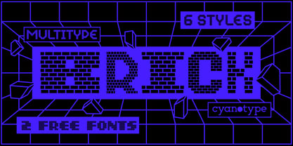 MultiType Brick Font Poster 1