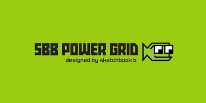 SBB Power Grid Font Poster 11