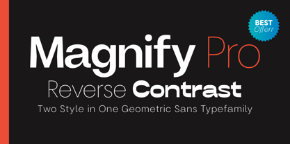 Magnify PRO Font Poster 1