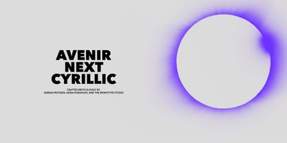 Avenir Suivante Cyrillique Police Poster 1