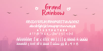 Grand Rainbow Script Font Poster 11