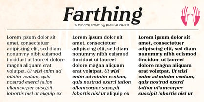 Farthing Font Poster 15