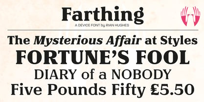Farthing Font Poster 13
