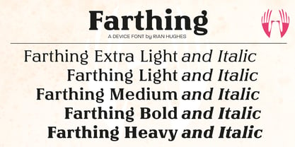 Farthing Font Poster 17