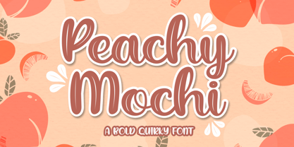 Peachy Mochi Fuente Póster 1