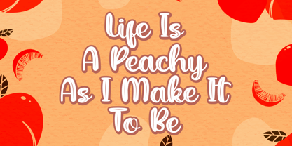 Peachy Mochi Font Poster 2