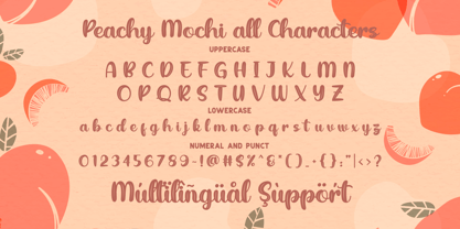 Peachy Mochi Font Poster 7