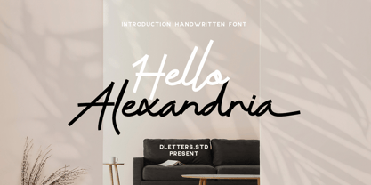 Hello Alexandria Font Poster 1