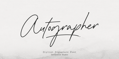Autographer Font Poster 2