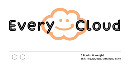 Every Cloud Font Poster 1