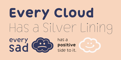 Every Cloud Font Poster 3