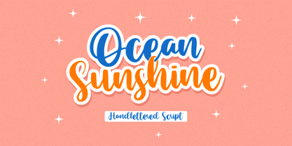 Ocean Sunshine Font Poster 1