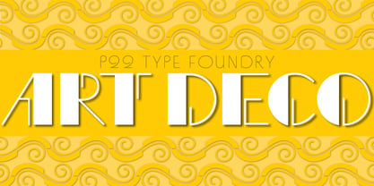 P22 Art Deco Font Poster 1