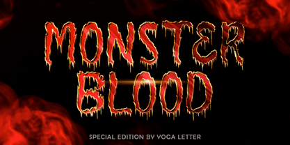 Monster Blood Font Poster 1