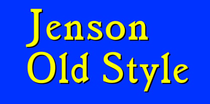 Jensen Old Style Font Poster 4