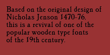 Jensen Old Style Font Poster 2