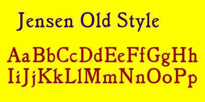 Jensen Old Style Font Poster 5