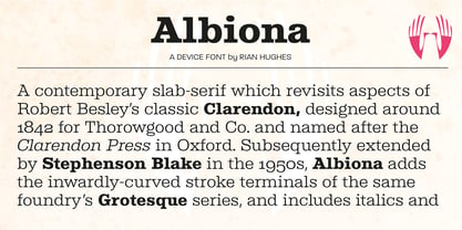 Albiona Font Poster 7