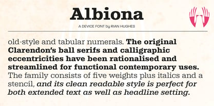 Albiona Font Poster 8