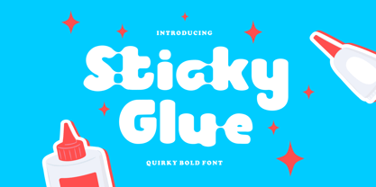 Sticky Glue Font Poster 1