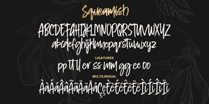 Squeamish Font Poster 7