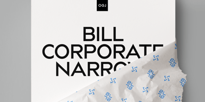 Bill Corporate Narrow Fuente Póster 1