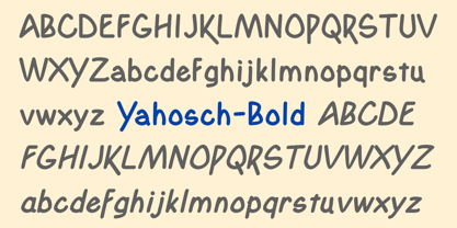 Yahosch Font Poster 7