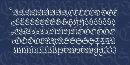 Kaiser Fraktur Font Poster 12