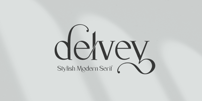 Delvey Modern Serif Font Fuente Póster 1