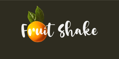 Fruit Shake Font Poster 1