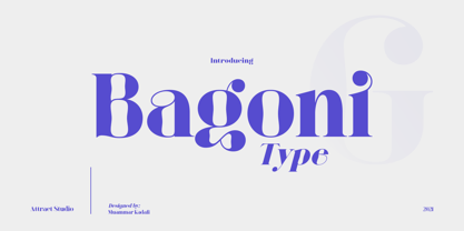 Bagoni Type Fuente Póster 1