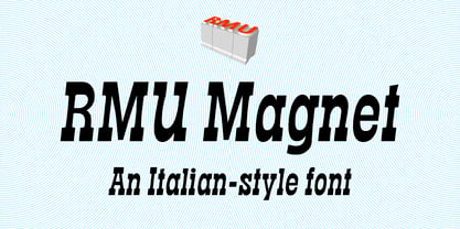 RMU Magnet Font Poster 1