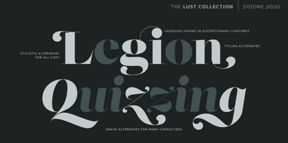 Lust Didone Font Poster 10