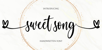 Sweet Song Font Poster 1