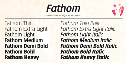 Fathom Font Poster 7