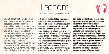 Fathom Font Poster 8