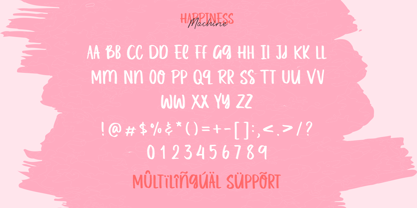 Happiness Machine Font Poster 10