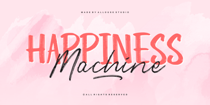 Happiness Machine Font Poster 1