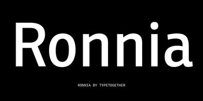 Ronnia Font Poster 3
