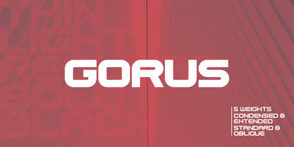 Gorus Font Poster 1