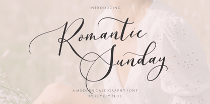 Romantic Sunday Font Poster 1