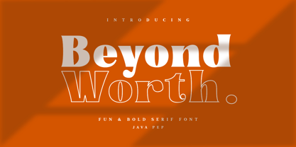 Beyond Worth Font Poster 1