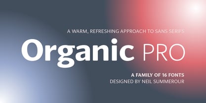 Organic Pro Font Poster 1