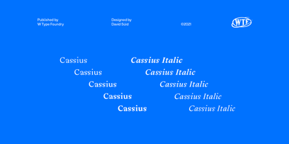 Cassius Font Poster 1